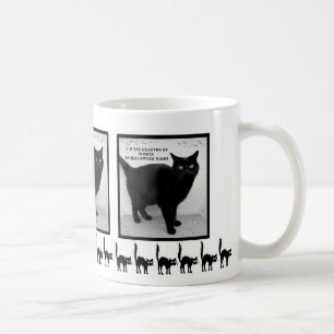 Caneca De Café Gato Negro Halloween