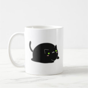 Caneca De Café Gato Negro Kawaii