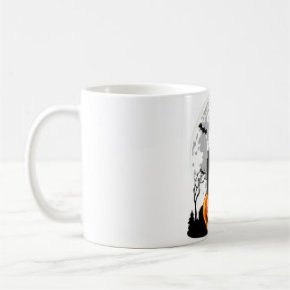 Caneca De Café Gato Negro Na Camisa De Bomba - Dia das Bruxas