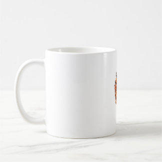 Caneca De Café Gato Negro Na Lua Floral Pumpkin Black Cat Hallowe