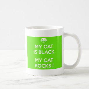 Caneca De Café Gato negro rocha