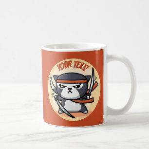 Caneca De Café Gato Ninja