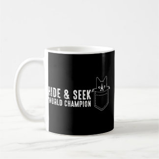 Caneca De Café Gato no bolso Ocultar e procurar campeão mundial e
