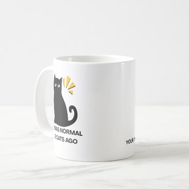 Caneca De Café Gato normal  (Frente Esquerda)