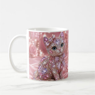Caneca De Café Gato Noturno de Veludo Estético Impresso