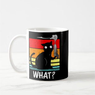 Caneca De Café Gato O Que_ Gato Preto Assassino Com Arma Dia das 