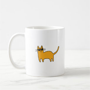 Caneca De Café Gato Óculos de Sol Legal