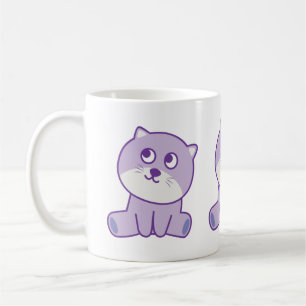 Caneca De Café gato olhando para o céu