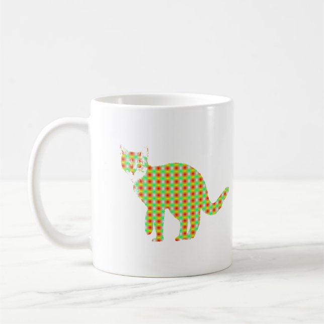 Caneca De Café Gato Padrão (Esquerda)