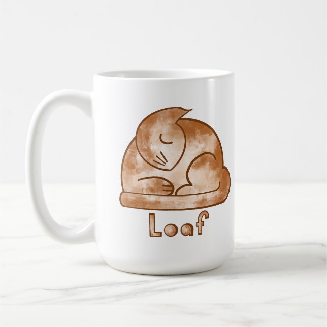 Caneca De Café Gato Pão (Esquerda)
