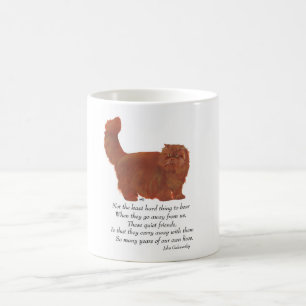 Caneca De Café Gato Persa Vermelho Ponte do Arco-íris