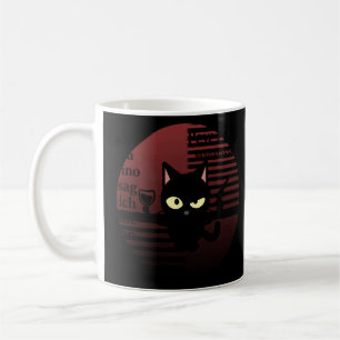 Caneca De Café Gato Pew Madafaca Vintage Gato Louco Gráfico Engra