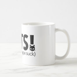 Caneca De Café Gato porque as pessoas sugam