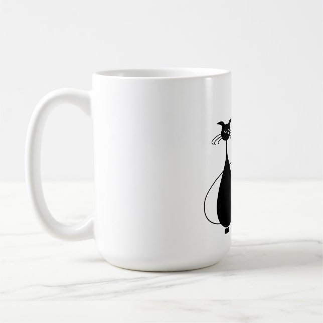 Caneca De Café Gato Preto (Esquerda)