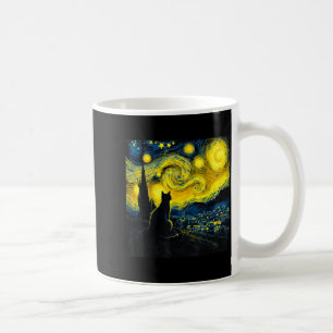 Caneca De Café Gato Preto Amante de Gato Engraçado Mãe Pai Noite