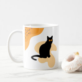 Caneca De Café Gato Preto Assustador com Presente de Halloween As