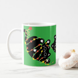 Caneca De Café Gato Preto de Natal