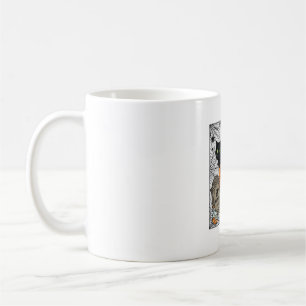 Caneca De Café Gato Preto do Halloween Abóbora Lápide Caldeirão