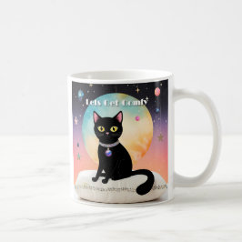 Caneca De Café Gato Preto - Vamos nos Sentir Confortáveis