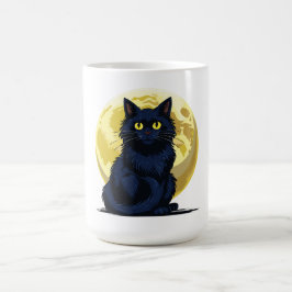 Caneca De Café Gato preto zangado