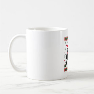 Caneca De Café Gato Que Engraçado Gato Preto Empurrando Árvore De