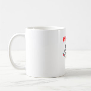 Caneca De Café Gato Que Gato Negro Engraçado, Gato Assassino Com