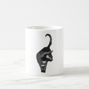 Caneca De Café Gato Realista em Ascensão