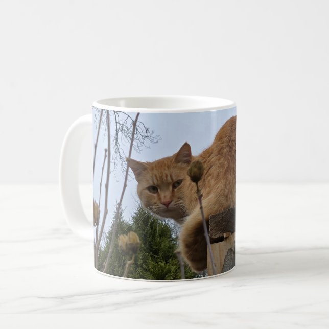 Caneca De Café Gato ruivo (Frente Esquerda)