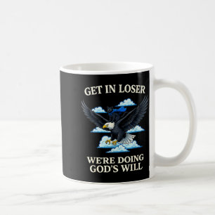 Caneca De Café Gato se dá mal estamos fazendo a vontade de Deus b