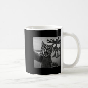 Caneca De Café Gato Selfie Tubarão Crocodilo Italiano Meme Brainr