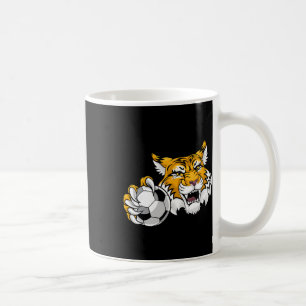 Caneca De Café Gato Selvagem Bobcat Lince Puma Futebol Byll Desen