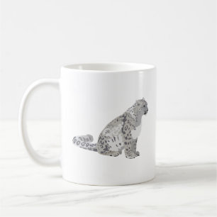 Caneca De Café Gato Selvagem de Leopardo de Neve