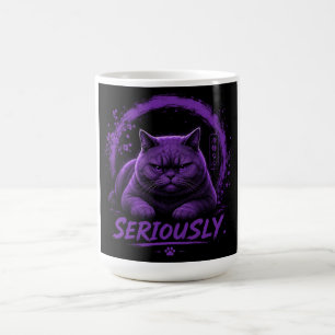 Caneca De Café Gato sério