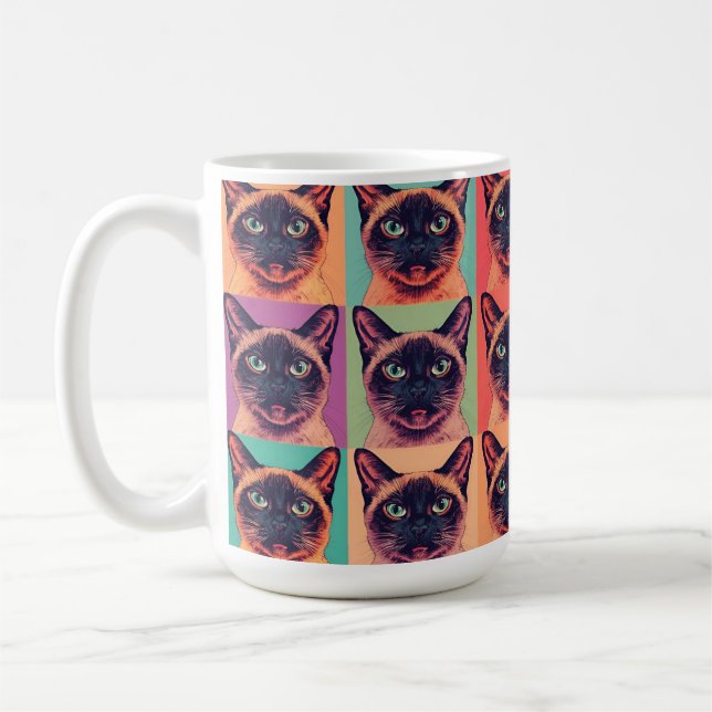 Caneca De Café gato siamês (Esquerda)