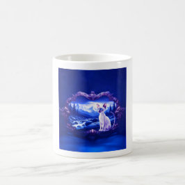 Caneca De Café Gato Siamês Em Quadro Cênico