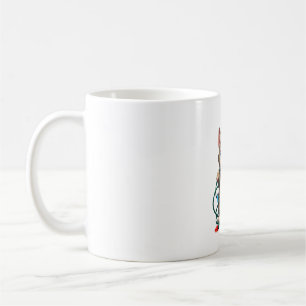 Caneca De Café Gato Siames Natal V-Neck (2)