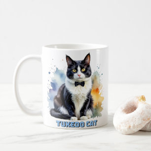Caneca De Café Gato Smoking Elegante