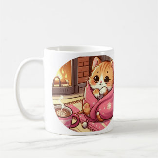 Caneca De Café Gato Snuggby Da Lareira Poem Mug
