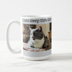Caneca De Café Gato Sonolento