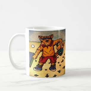 Caneca De Café Gato Tênis de mesa de