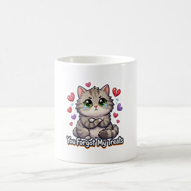 Caneca De Café Gato Triste Você Esqueceu Meus Petiscos (Centro)