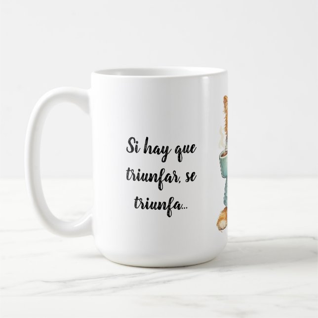 Caneca De Café gato triunfador (Esquerda)