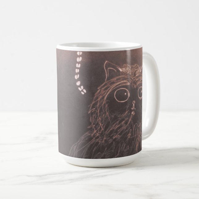 Caneca De Café gato yaei (Frente Esquerda)