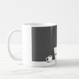 Caneca De Café Gato Zero Motivação – Desenho Engraçado de Trabalh