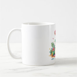 Caneca De Café Gator de relaxamento tropical de frio