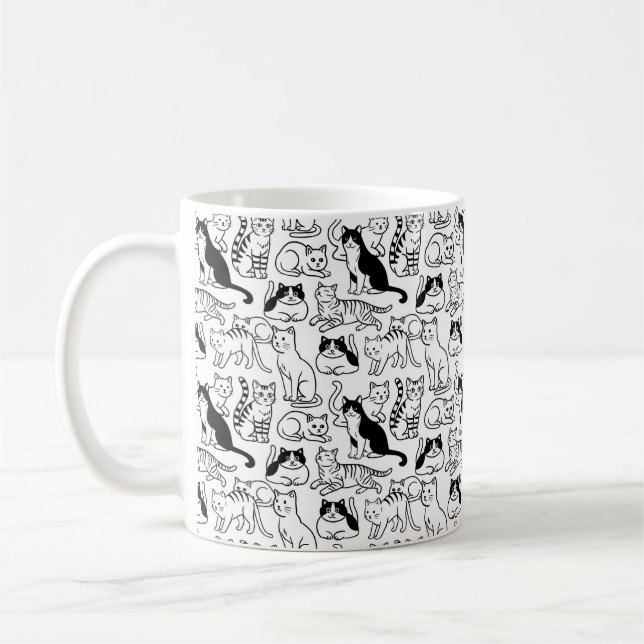 Caneca De Café Gatos (Esquerda)