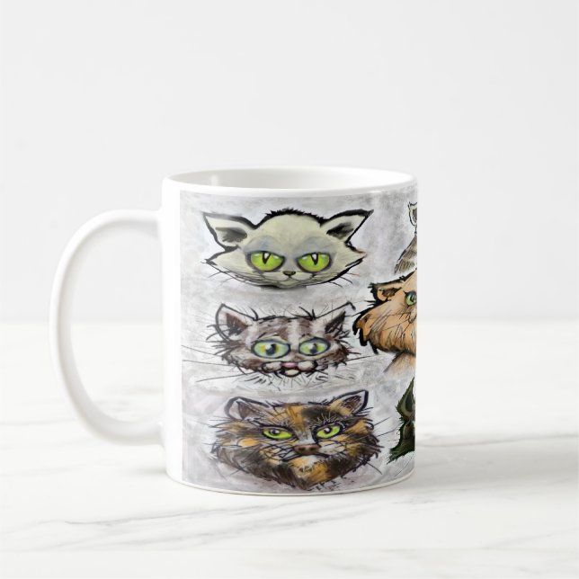 Caneca De Café Gatos (Esquerda)