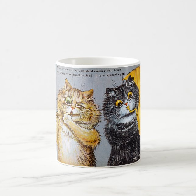 Caneca De Café Gatos Adorantes de Música, Louis Wain (Centro)
