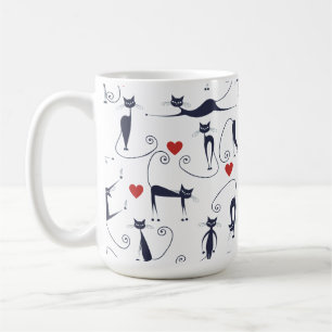 Caneca De Café Gatos amam o mundo
