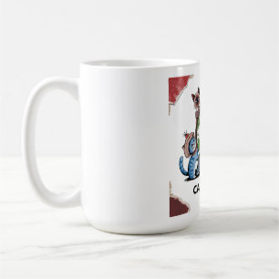 Caneca De Café Gatos amantes unem-se! Gato de Gato de Vintagem Gl